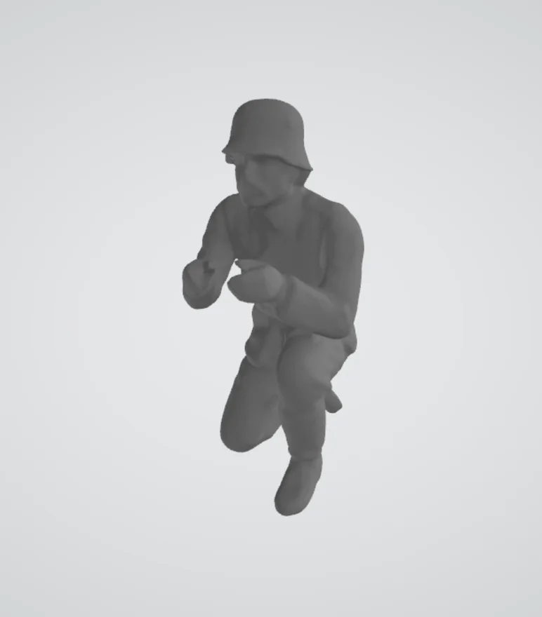 Model 3D figurki przygotowany do druku
