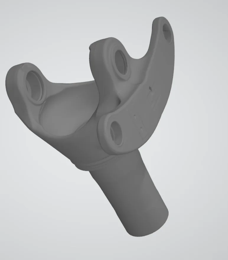 Cyfrowy model 3D odtworzonego elementu technicznego