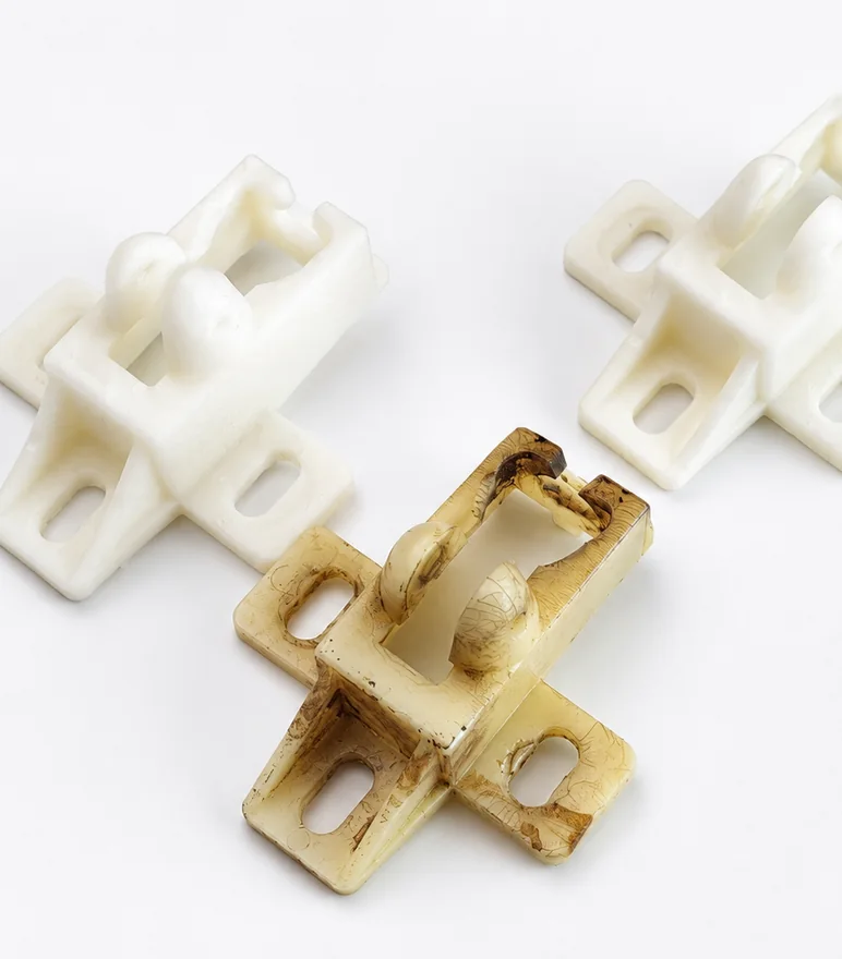 Odtworzone mocowania 3D pokazane pod innym kątem